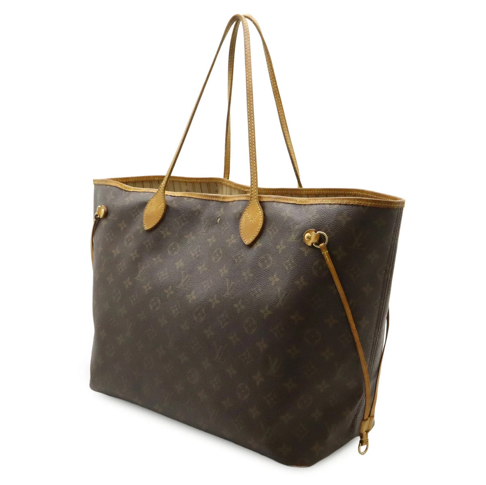 Louis Vuitton Tote Hobo Bag Shoulder Neverfull Monogram Brown